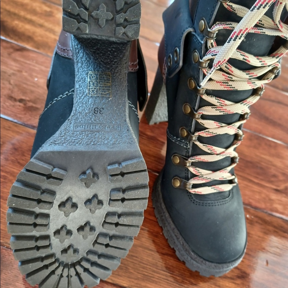 See by Chloe ankle platform hiking boots size 9 - Picture 3 of 5